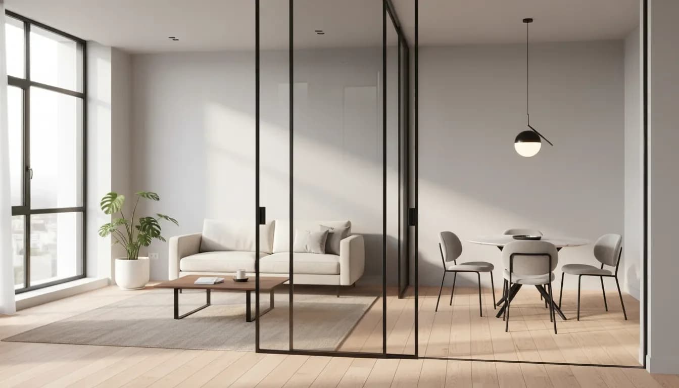 Uși glisante din sticlă pentru living: avantaje, modele și aplicabilitate
