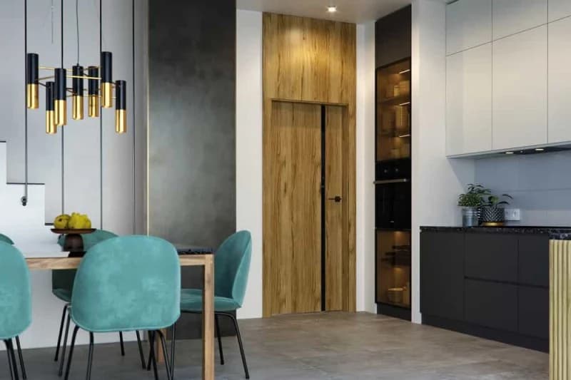 Ușile de interior cu geam negru - Porta Focus Model 4a cu geam negru