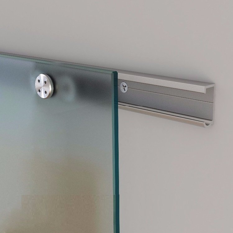 Aluminum Flat Rail for Glass Sliding Barn