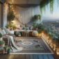 amenajarea balconului boho