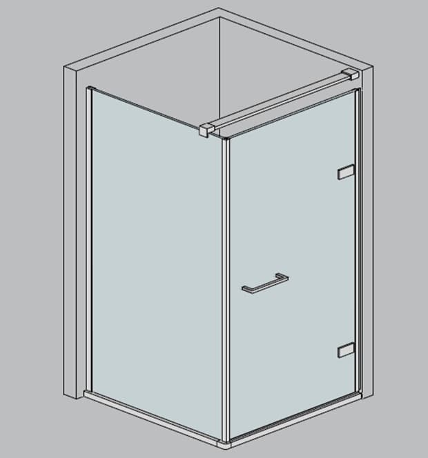 Cabina de dus batanta cu panou lateral A03 | DUSRMDA03