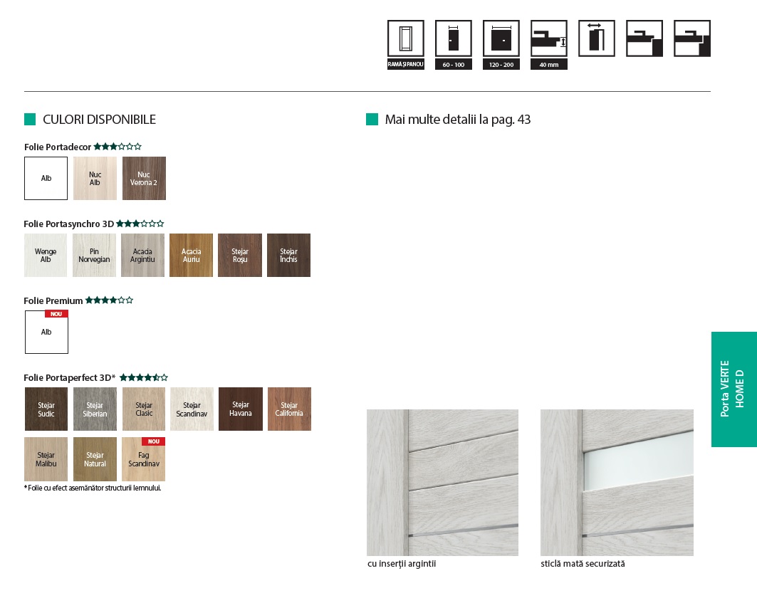 Verte Home D7 insertii